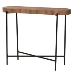 Oval Light Wood X Base Console Table-Kirkland's Home Cheap