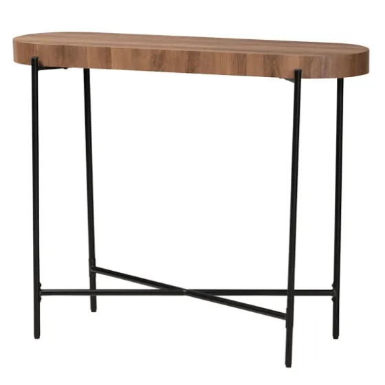 Oval Light Wood X Base Console Table-Kirkland's Home Cheap