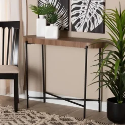 Oval Light Wood X Base Console Table-Kirkland's Home Cheap