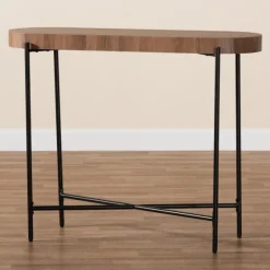 Oval Light Wood X Base Console Table-Kirkland's Home Cheap