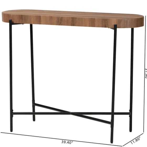 Oval Light Wood X Base Console Table-Kirkland's Home Cheap