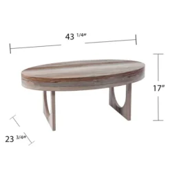 Oval Marbled Wood Coffee Table-Kirkland's Home Best