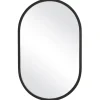 Oval Matte Black Frame Mirror-Kirkland's Home Cheap