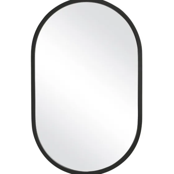 Oval Matte Black Frame Mirror-Kirkland's Home Cheap
