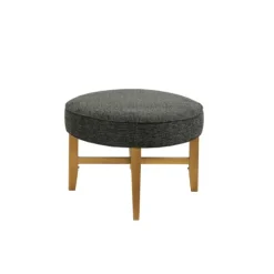 Oval Upholstered Welt Edge Ottoman-Kirkland's Home Hot