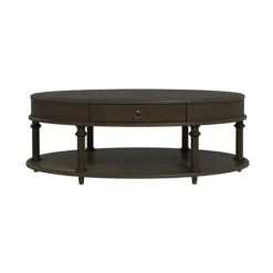 Oval Wood 2-Tier Coffee Table-Kirkland's Home New