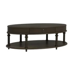 Oval Wood 2-Tier Coffee Table-Kirkland's Home New