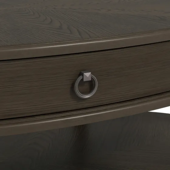 Oval Wood 2-Tier Coffee Table-Kirkland's Home New