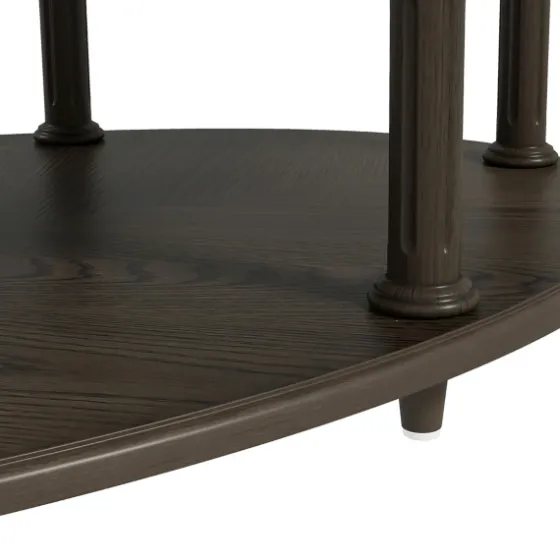 Oval Wood 2-Tier Coffee Table-Kirkland's Home New