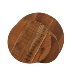 Overlapping Acacia Wood Side Table-Kirkland's Home Shop