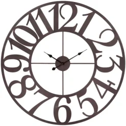 Oversized Bronze Metal Cut-Out Wall Clock-Kirkland's Home Sale