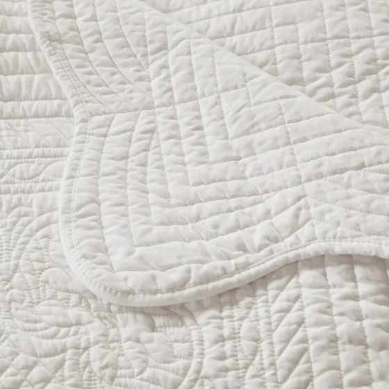 Oversized Quilted Scalloped Edge Throw-Kirkland's Home Online