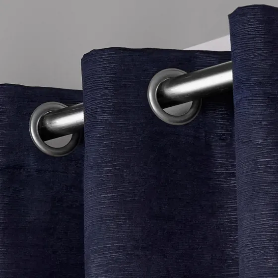 Oxford Navy Thermal Curtain Panel Set, 96 In.-Kirkland's Home Outlet