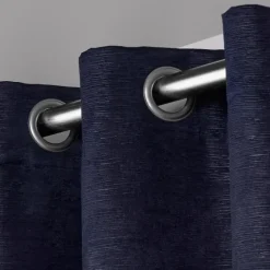 Oxford Navy Thermal Curtain Panel Set, 108 In.-Kirkland's Home Cheap