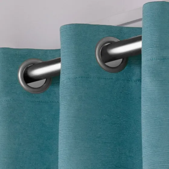 Oxford Teal Thermal Curtain Panel Set, 84 In.-Kirkland's Home Clearance