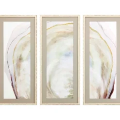 Oyster Shell 3-Pc. Framed Wall Art Set-Kirkland's Home Online