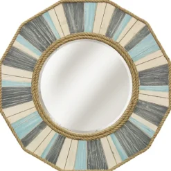 Painted Nautical Rope Wood Framed Wall Mirror-Kirkland's Home Best Sale