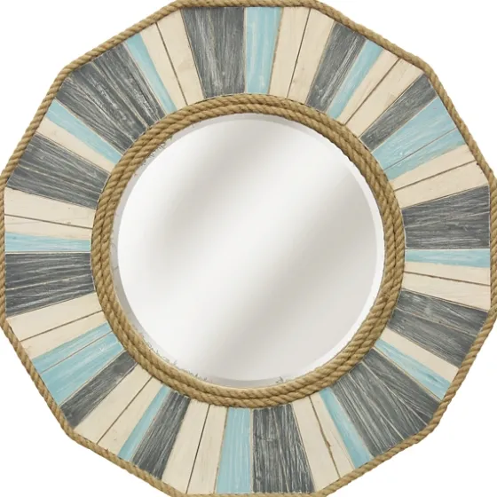Painted Nautical Rope Wood Framed Wall Mirror-Kirkland's Home Best Sale