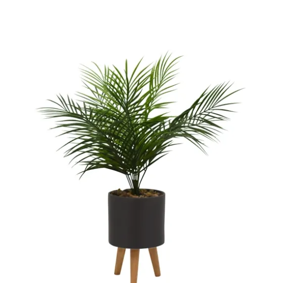 Palm Arrangement In Gray Footed Pot-Kirkland's Home Best Sale