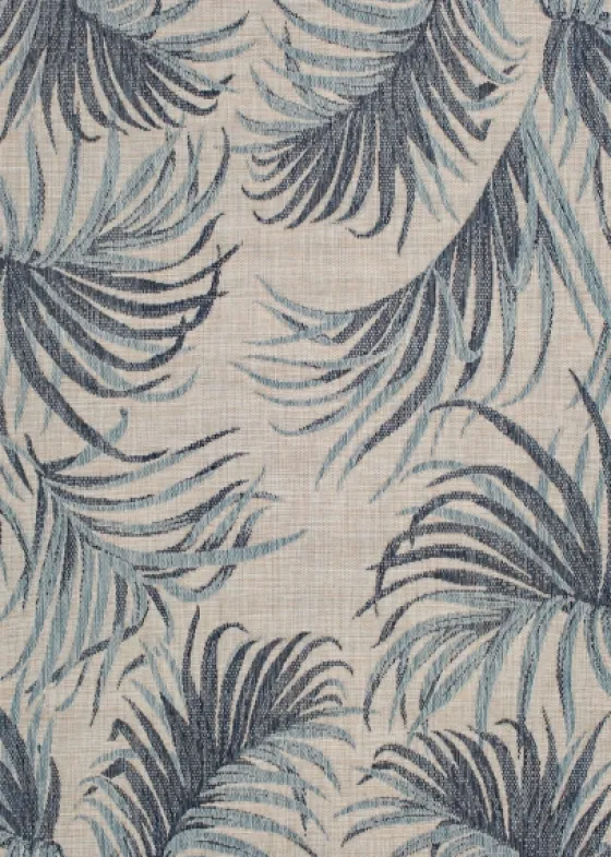 Palm Fronds Lava Indoor/Outdoor Area Rug, 5X7-Kirkland's Home Hot