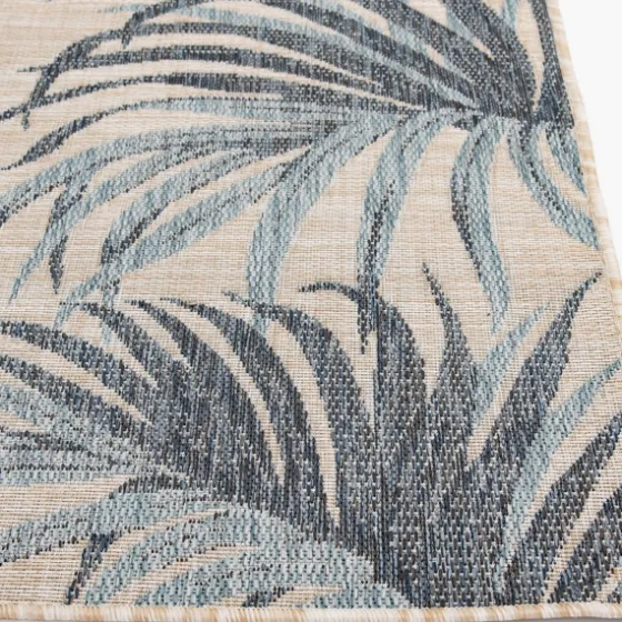 Palm Fronds Lava Indoor/Outdoor Area Rug, 5X7-Kirkland's Home Hot