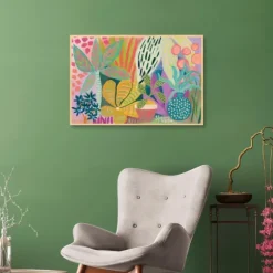 Palm Heavan Framed Canvas Art Print-Kirkland's Home Discount