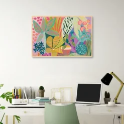 Palm Heavan Framed Canvas Art Print-Kirkland's Home Discount