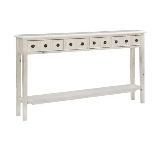 Paloma Cream 4-Drawer Console Table-Kirkland's Home Online