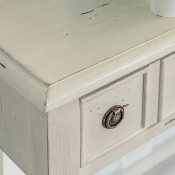 Paloma Cream 4-Drawer Console Table-Kirkland's Home Online