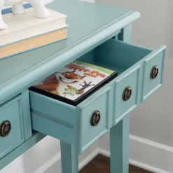Paloma Teal 4-Drawer Console Table-Kirkland's Home Hot