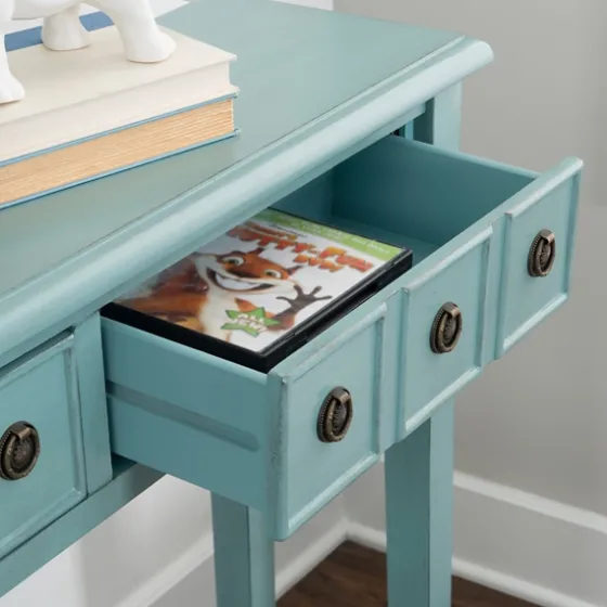 Paloma Teal 4-Drawer Console Table-Kirkland's Home Hot