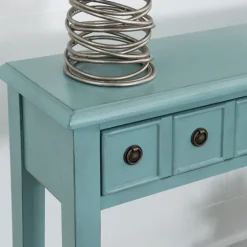 Paloma Teal 4-Drawer Console Table-Kirkland's Home Hot