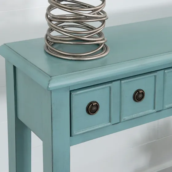 Paloma Teal 4-Drawer Console Table-Kirkland's Home Hot