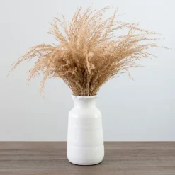 Pampas Grass Bouquet In White Ceramic Vase-Kirkland's Home Flash Sale