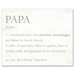 Papa Definition Wall Plaque-Kirkland's Home Outlet