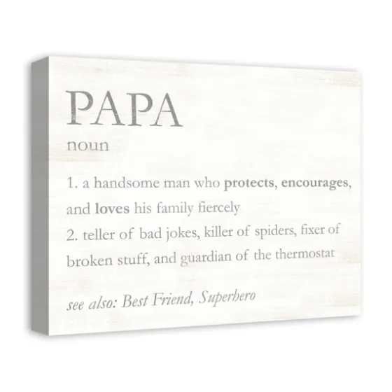 Papa Definition Wall Plaque-Kirkland's Home Outlet