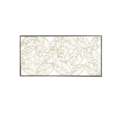 Paper Cloaked Leaves Metal Plaque-Kirkland's Home Clearance
