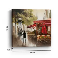 Paris In The Rain Giclee Canvas Art Print-Kirkland's Home Discount