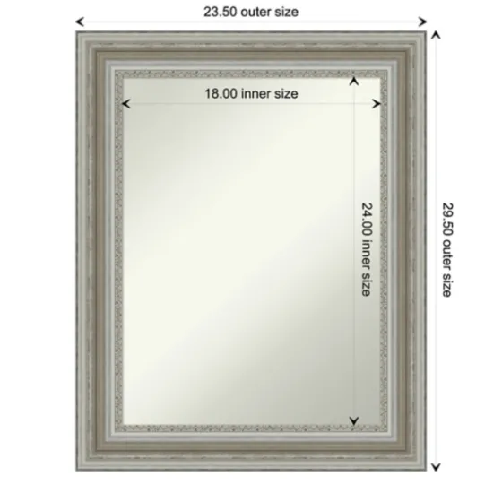 Parlor Silver Framed Wall Mirror-Kirkland's Home Clearance