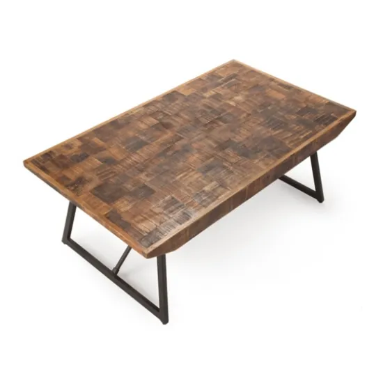 Parquet Willa Metal Base Coffee Table-Kirkland's Home Online