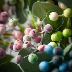 Pastel Berry And Eucalyptus Stems, Set Of 3-Kirkland's Home Outlet