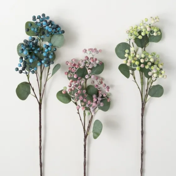 Pastel Berry Cluster Stems, Set Of 3-Kirkland's Home Sale