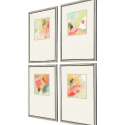 Pastel Splash Framed Art Prints, Set Of 4-Kirkland's Home Outlet