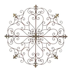 Patina Metal Floral Crest Wall Plaque-Kirkland's Home Best Sale
