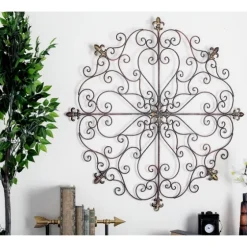 Patina Metal Floral Crest Wall Plaque-Kirkland's Home Best Sale