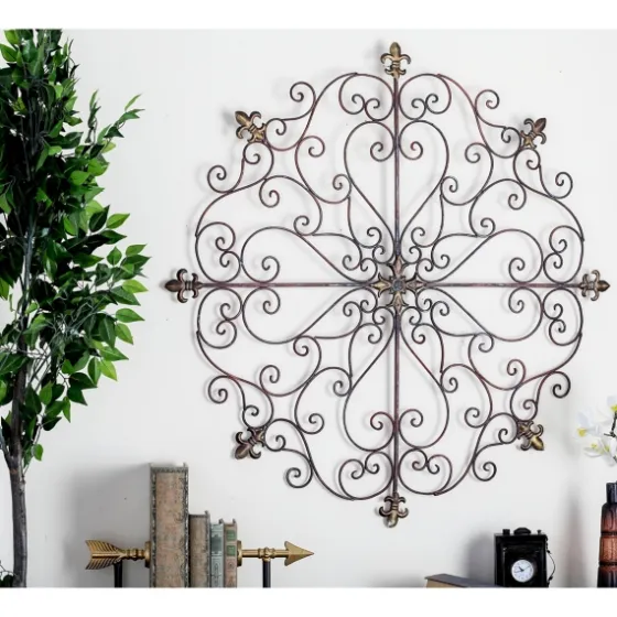 Patina Metal Floral Crest Wall Plaque-Kirkland's Home Best Sale