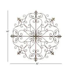 Patina Metal Floral Crest Wall Plaque-Kirkland's Home Best Sale
