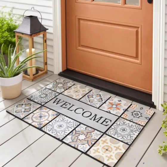 Patina Tiles Welcome Estate Doormat-Kirkland's Home Best Sale
