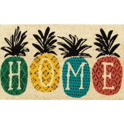 Patterned Pineapples Home Coir Doormat-Kirkland's Home Flash Sale