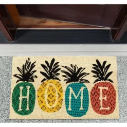Patterned Pineapples Home Coir Doormat-Kirkland's Home Flash Sale